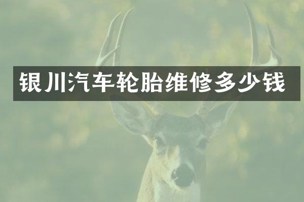 银川汽车轮胎维修多少钱
