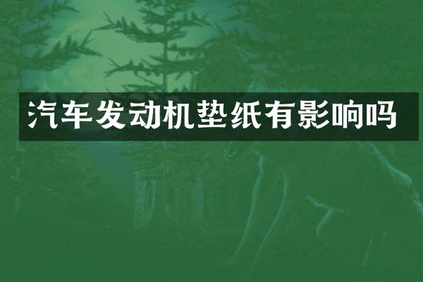 汽车发动机垫纸有影响吗