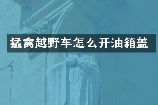 猛禽越野车怎么开油箱盖