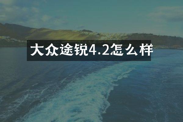 大众途锐4.2怎么样