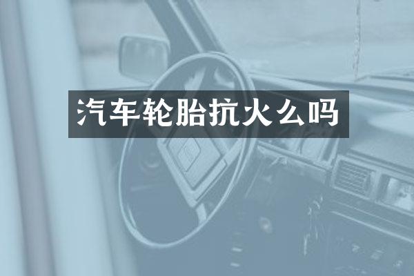 汽车轮胎抗火么吗