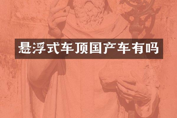 悬浮式车顶国产车有吗