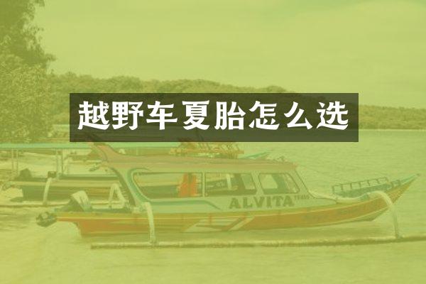 越野车夏胎怎么选