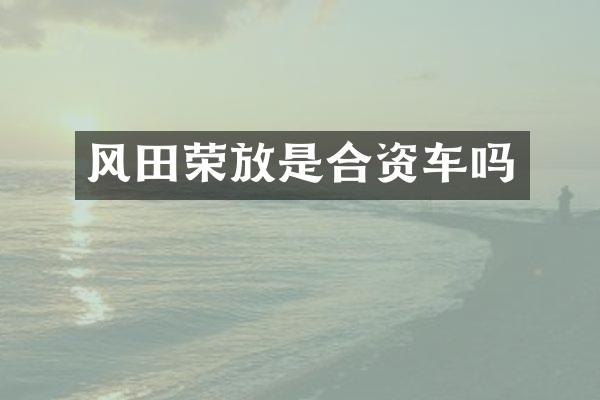 风田荣放是合资车吗