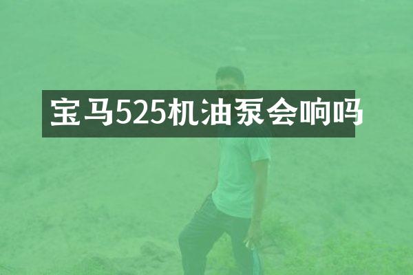 宝马525机油泵会响吗