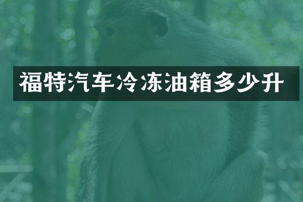 福特汽车冷冻油箱多少升
