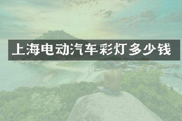 上海电动汽车彩灯多少钱