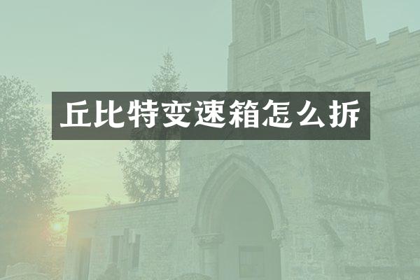 丘比特变速箱怎么拆