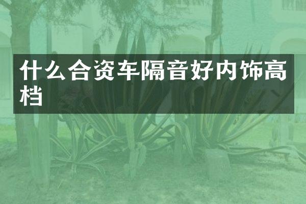 什么合资车隔音好内饰高档