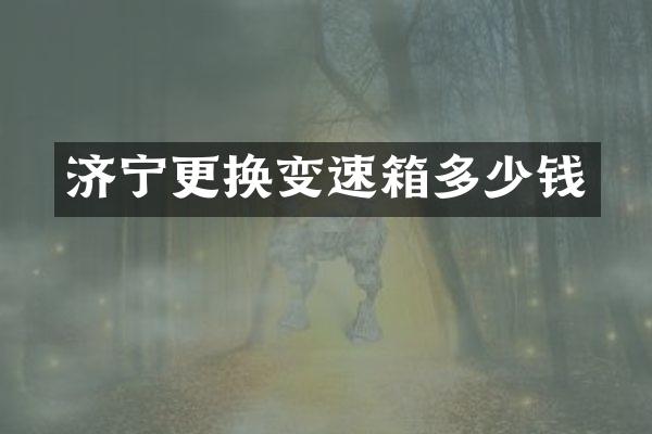 济宁更换变速箱多少钱