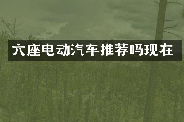 六座电动汽车推荐吗现在