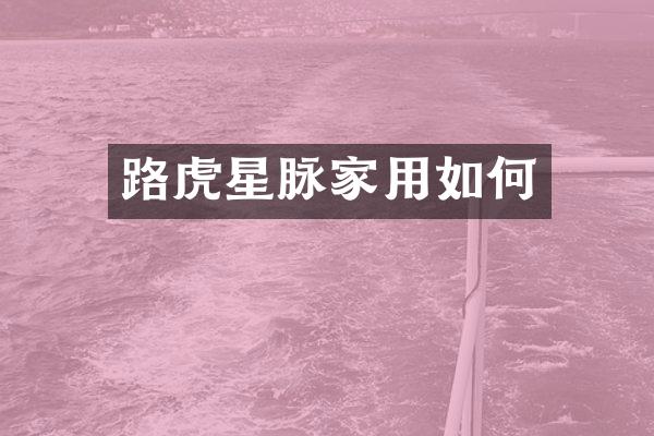 路虎星脉家用如何