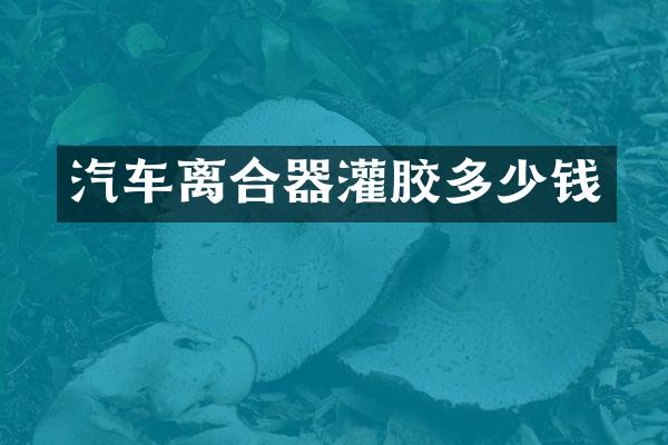 汽车离合器灌胶多少钱