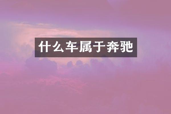 什么车属于奔驰
