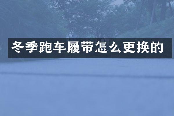 冬季跑车履带怎么更换的