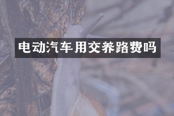 电动汽车用交养路费吗