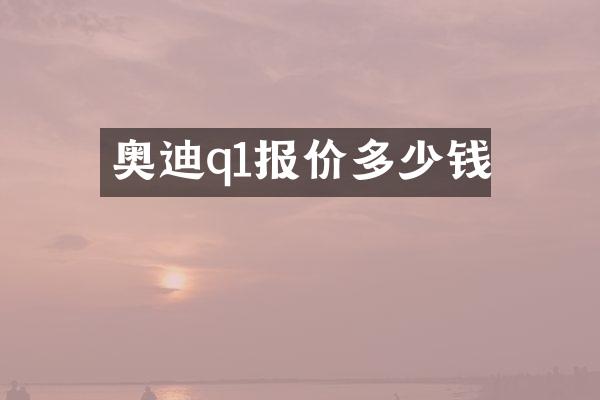 奥迪q1报价多少钱