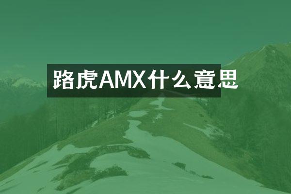 路虎AMX什么意思