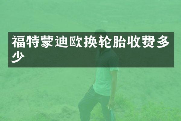 福特蒙迪欧换轮胎收费多少