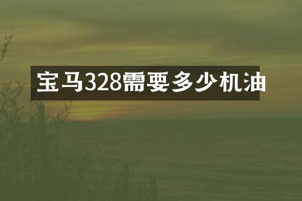 宝马328需要多少机油
