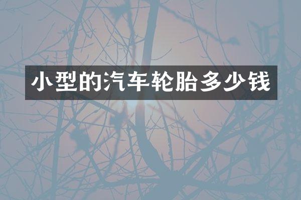 小型的汽车轮胎多少钱