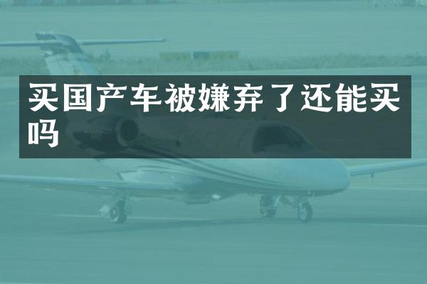 买国产车被嫌弃了还能买吗