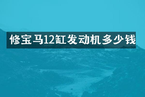 修宝马12缸发动机多少钱