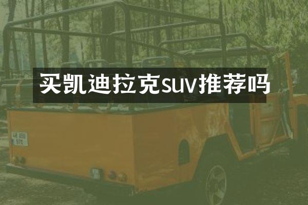 买凯迪拉克suv推荐吗