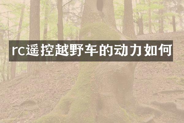 rc遥控越野车的动力如何