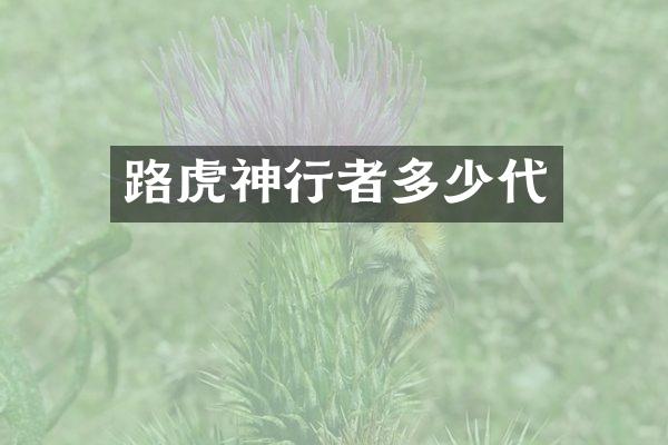 路虎神行者多少代