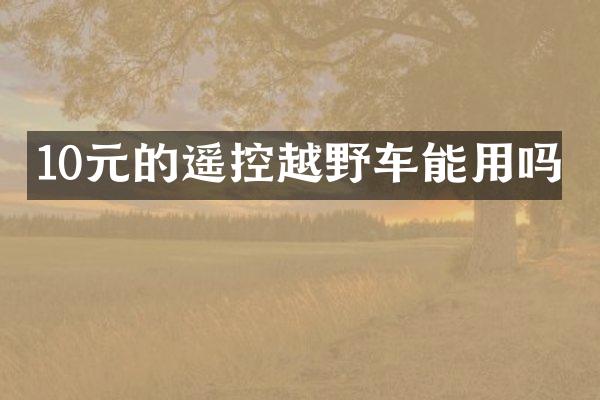 10元的遥控越野车能用吗