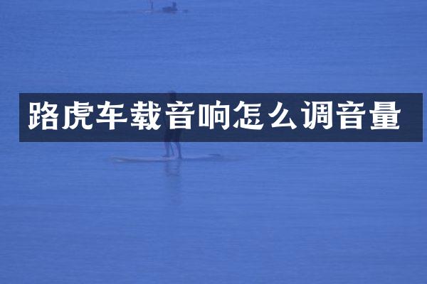 路虎车载音响怎么调音量