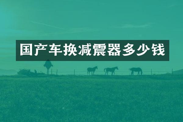 国产车换减震器多少钱