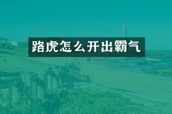 路虎怎么开出霸气