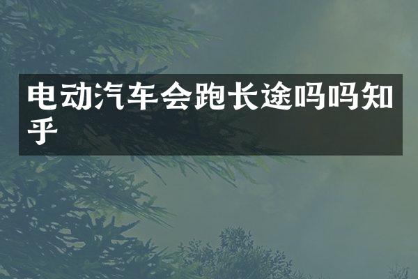 电动汽车会跑长途吗吗知乎