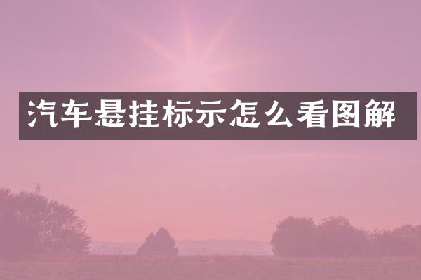 汽车悬挂标示怎么看图解