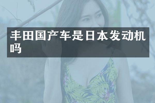 丰田国产车是日本发动机吗