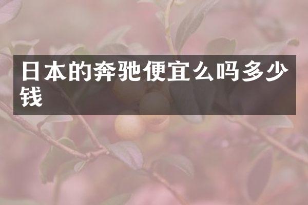 日本的奔驰便宜么吗多少钱