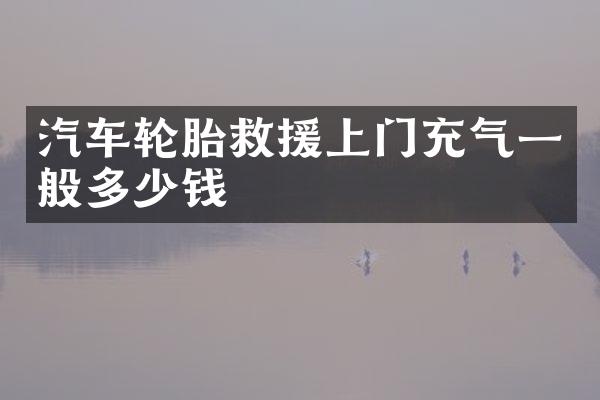 汽车轮胎救援上门充气一般多少钱