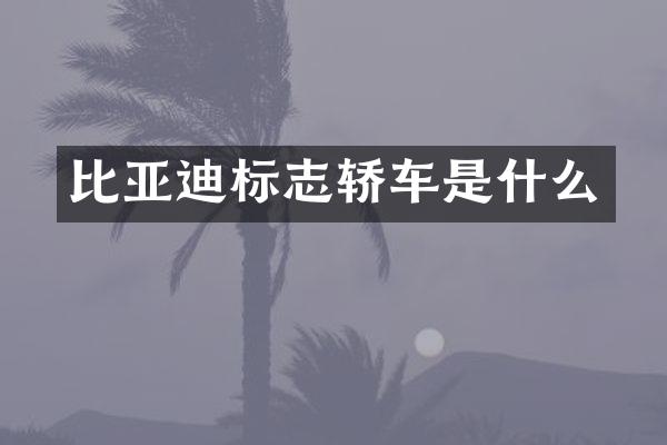 比亚迪标志轿车是什么