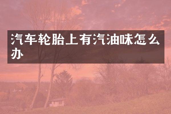 汽车轮胎上有汽油味怎么办