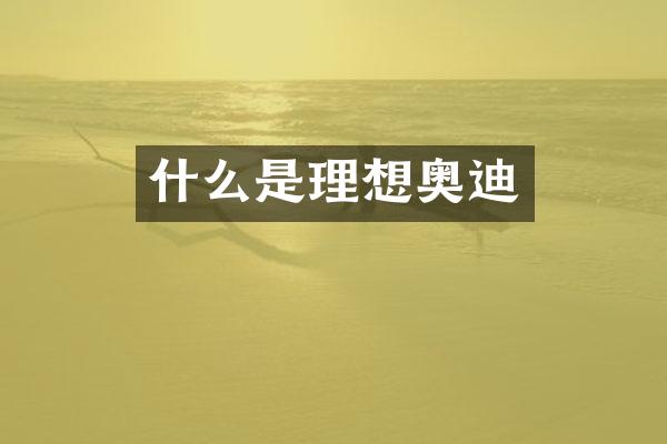 什么是理想奥迪