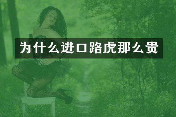 为什么进口路虎那么贵