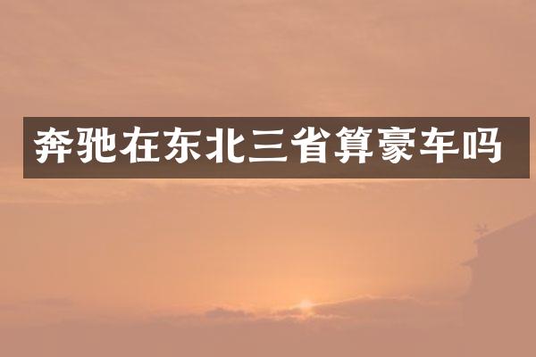 奔驰在东北三省算豪车吗