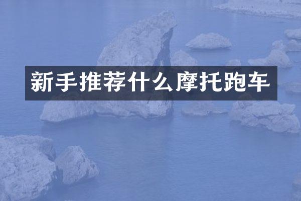 新手推荐什么摩托跑车