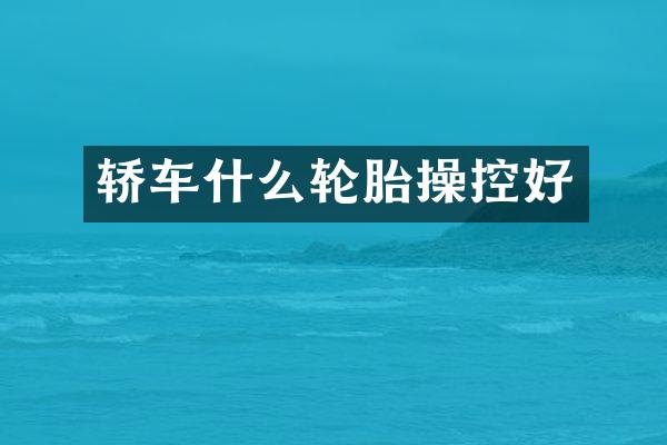 轿车什么轮胎操控好