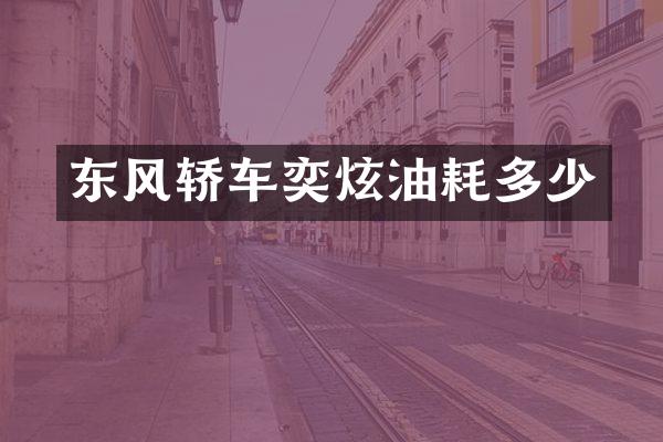 东风轿车奕炫油耗多少
