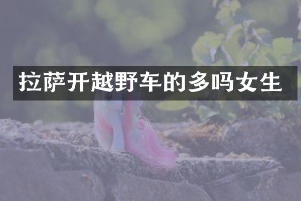 拉萨开越野车的多吗女生