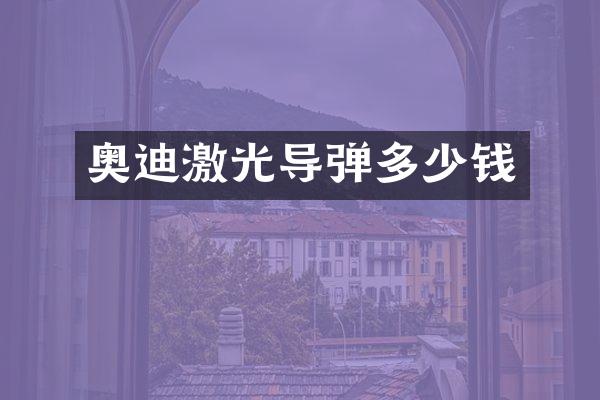 奥迪激光导弹多少钱