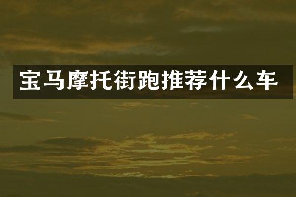 宝马摩托街跑推荐什么车
